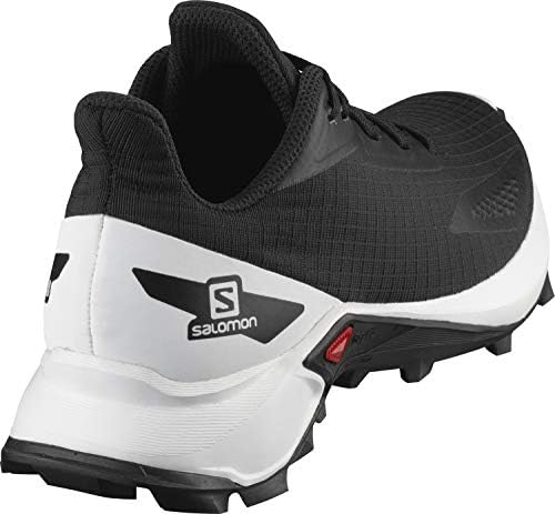 Salomon Kid's ALPHACROSS Blast Trail Running Shoes, Black/White/Black, 1 Little Kid