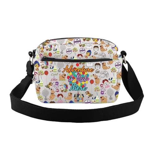 CMNIM UP Merch Adventure Is Out There Crossbody Bag UP Inspired Movie Gift for Fan Carl and Ellie Travel Shoulder Bag