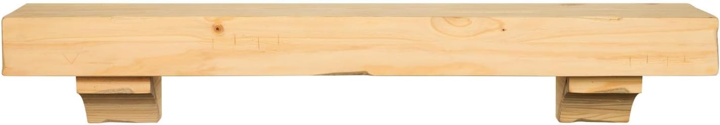Pearl Mantels 412-48 Shenandoah Natural Unfinished 48" Mantel Shelf