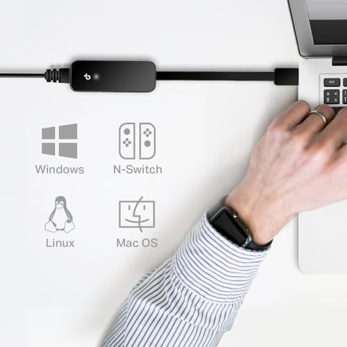 TP-Link UE306 USB auf Ethernet Adapter, USB 3.0 zu RJ45 1000Mbps Ethernet LAN Netzwerkadapter, Plug-and-Play in Nintendo Switch, Windows 11/10/8.1, Mac OS und Linux OS