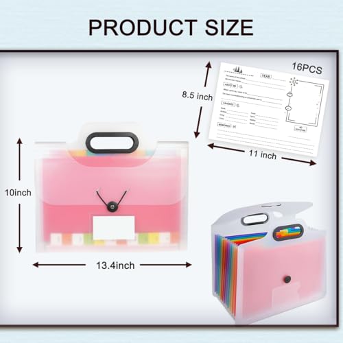 Caja de Recuerdos Escolares K-12, Álbum de Fotos para Niños, Libro de Recuerdos Escolares desde Preescolar hasta 12.° Grado con 13 Bolsillos para Almacenamiento de Fotos y Archivos (2 Unidades, Blanco) miniatura 2
