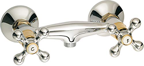 Mélangeur de Douche Rétro Chromé/Or FEDLEEN by Eurosanit