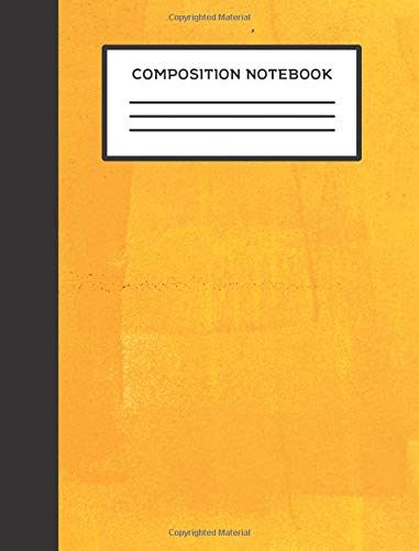 Composition Notebook: Yellow College Ruled 102 Lined Pages (7.44 x 9.69) Composition Style Book: Volume 45 (College Ruled Compos