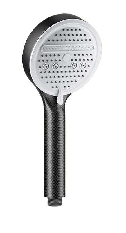 Soffione doccia regolabile, soffione a pioggia a 8 modalità, soffione doccia a portata elevata, miscelatore doccia ad alta pressione per risparmio idrico(Black)