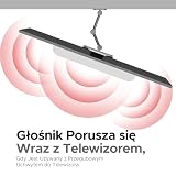 Sound bass Beam TV Mount, kompatybilny z generacją 1 i 2 Sonos Beam wspornik montażowy do telewizora, biały, pełny zestaw sprzętowy w zestawie, belka dźwiękowa