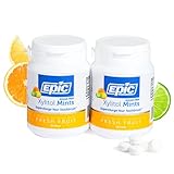 Epic Dental 100% Xylitol Sweetened Breath Mints, Fresh Fruit, 180 Ct (Pack of 2)