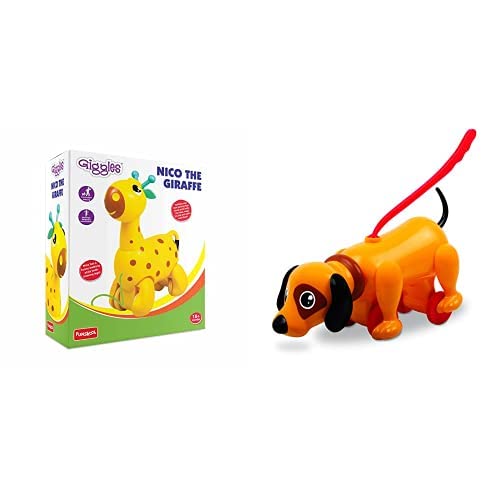 Image of Giggles Nico The Giraffe, Yellow & Giggles Sniffy The Dog