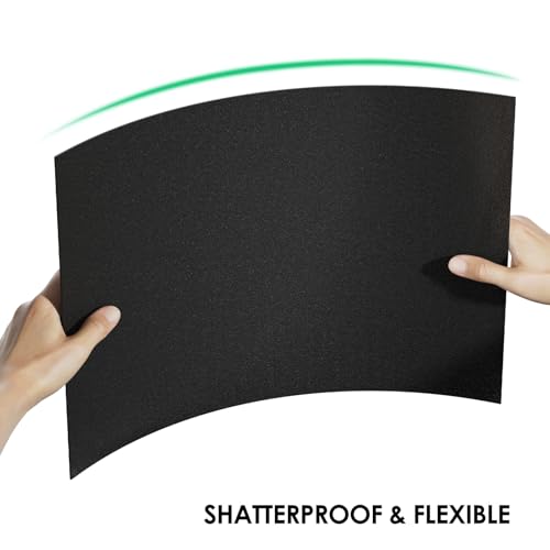 Image of CREGEAR ABS Plastic Sheet 12 inch x 12 inch x 1 /16 inch, 6 Pack | Black Rigid Thermoplastic Board for Signs, Crafts, DIY Projects, Dual-Surface - Textured & Smooth