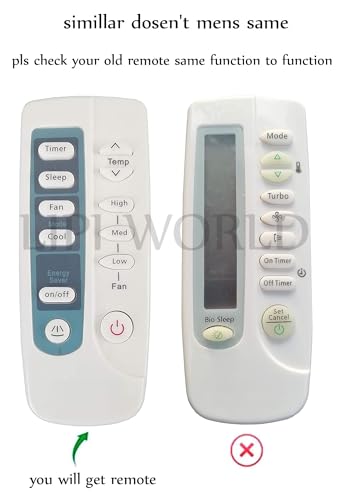 Image of LipiWorld 5 AC Remote Control (Old Remote Exactly Same Remote Will Only Work) Compatible for Samsung Window ac Remote