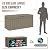 JUMMICO 78 Gallon Outdoor Deck Box Large Resin Storage Box for Patio Furniture Cushions and Garden Tools (Light Brown)