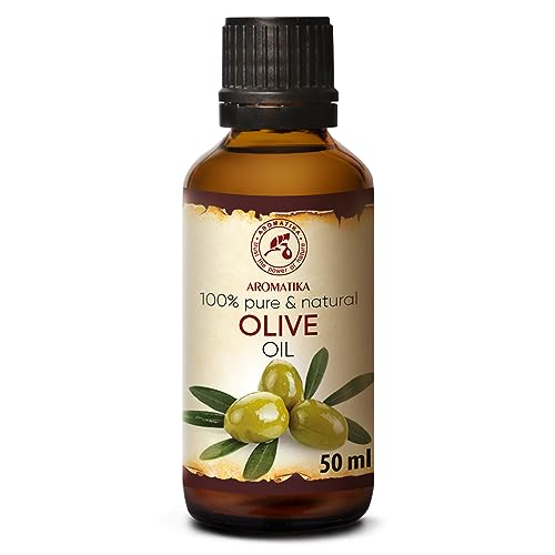 Aceite de Oliva - 50ml - Olea Europaea - Puro y Natural - Aceite Vegetal - Aceite Portador - Aceite Hidratante - Aceite Nutritivo Facial - Aceite para Piel - Cuidado del Cabello