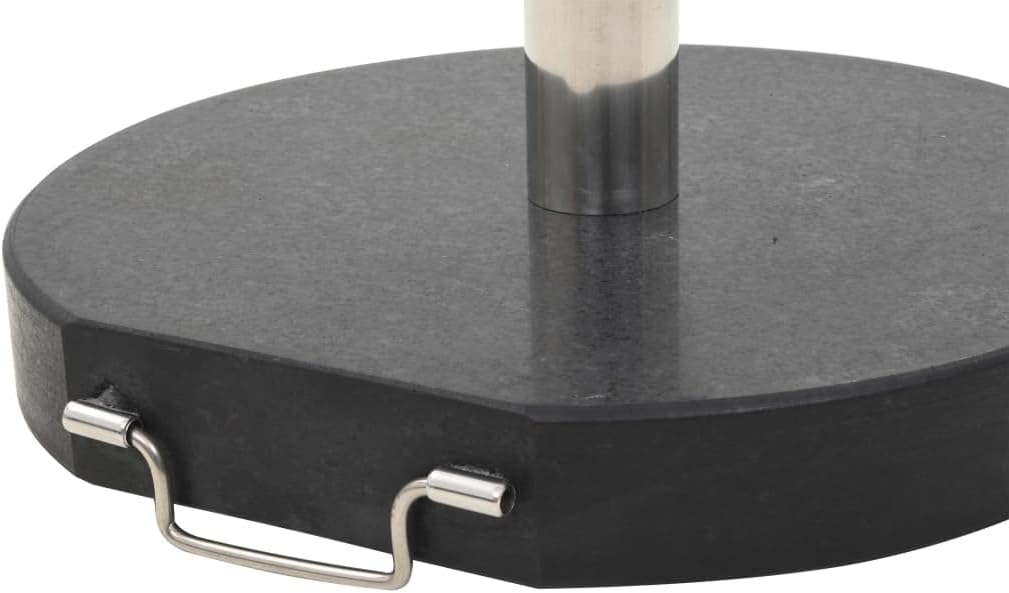 Parasol Base Granite, Umbrella Base, Outdoor Umbrella Stand for Outside Patio, Lawn, Garden, 62.8 lb Round Black, -200