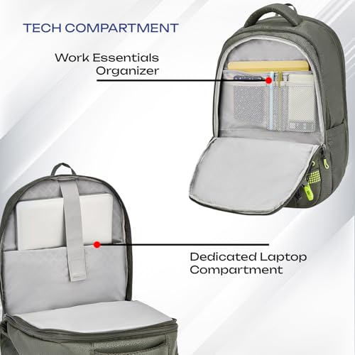Image of Safari 43L Expandable Laptop Bag with Armor Base, Raincover, 3 Compartments, Compression Straps, Large Size Travel Bag, Ideal For 3-4 Days Staycations, Hiking, Office Bag