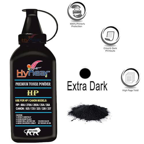 Image of 88A Toner Powder Comapatible for 88A / 78A / 85A / 35A / 36A / CRG 925 / 725 / 325 / 337 / 328 / 728 / 928 / 912 Cartridge (80Gram X 4Bottle)