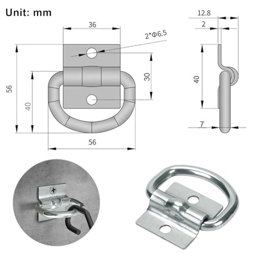 Fhioevt 4 Pezzi Cargo Trailer Ancore Punti Anelli