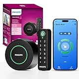 Philips WiFi Smart Deadbolt Lock with Fingerprint Keypad, APP Remote Control, Smart Retrofit Lock for Existing Deadbolt, Keyless Entry, Voice Control, Interior Auto-Locking