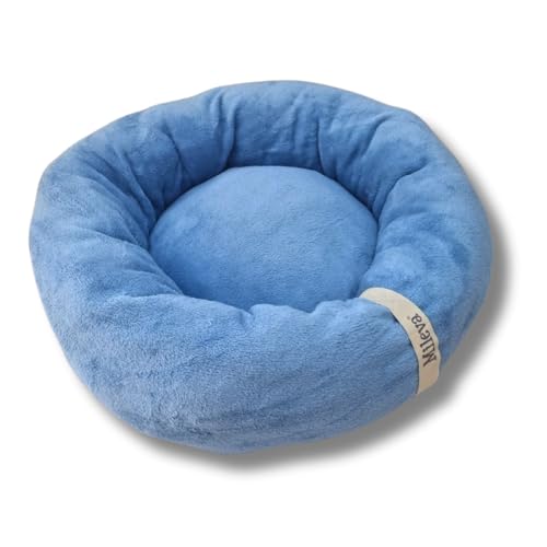 Caminha Gato Cachorro Redonda Cama Pet Nuvem Ninho Soft Tam 50x50cm (Azul Céu)