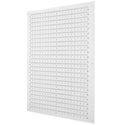 LIFKOME 20個 防水自己粘着測定テープ 作業台用粘着スケールシール 高粘着性 定規シール 木工 製図台対応 簡単貼付け丈夫な測定ステッカー