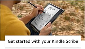 Amazon Kindle Scribe (32 GB) - 10.2 300 ppi Paperwhite display, a Kindle and a notebook all in one, convert notes to text and share, includes Premium Pen