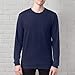 Hanes Men's Long Sleeve Nano Cotton Premium T-Shirt (Pack of 2), Navy, Medium