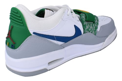 Air Jordan Legacy 312 Low Big Kids' Shoes (CD9054-140, White/Wolf Grey/Pine Green/Industrial Blue) Size 63