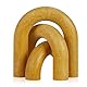Yunjuhop Holzbogen, Regaldekoration, Akzente für Couchtisch, Bauernhaus, Boho-Bogendekoration, Schlafzimmer, Büro, Schreibtisch, moderne Heimdekoration, Holzfarbe, 3 Stück