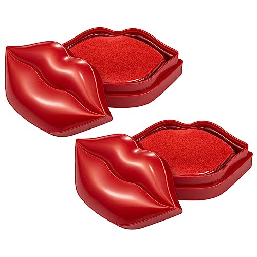 Gatuida Labial Hidratante De Gel 40 Unidades Para Cuidado Labial Antiarrugas Extracto De Cereza Almohadillas Labiales Para Labios Secos y Agrietados Nutritiva y Suave Adecuado Para Dormir