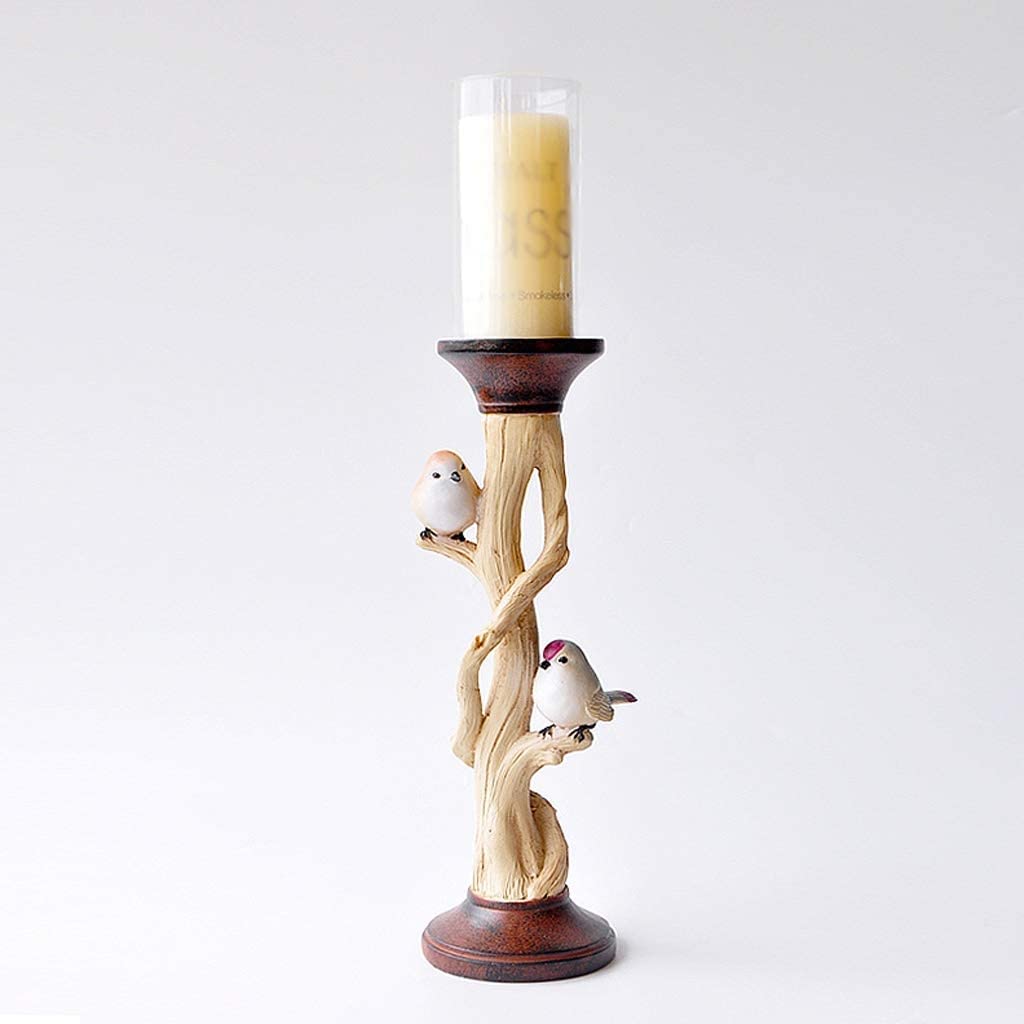 Candeliere in resina portacandele pilastro, romantici candelabri alti, casa desktop tiro puntelli matrimonio regalo di compleanno pranzo