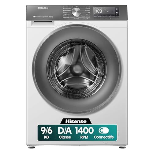 Hisense WD3S9043BW7 Lavasciuga 9 + 6 Kg, 1400 Rpm, 15