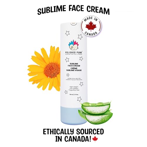 Sublime Facial Cream for Kids & Tweens – All-Natural Face Moisturizer for All Skin Types, Fragrance-Free, Lightweight & Non-Greasy, 1.7 fl oz (50 ml) - Image 3