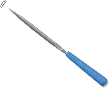 Grobet Needle Files with Handles 5-1/2 inch Half-round Cut 2