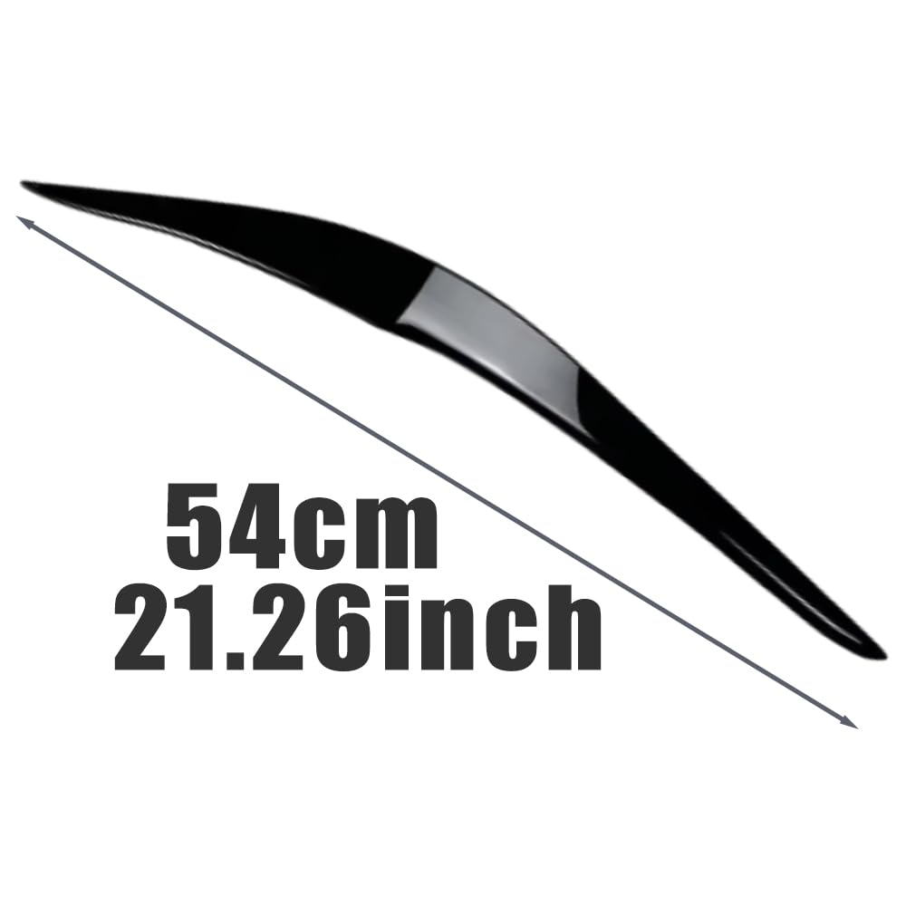 Coperture per fari auto, sopracciglia per fari lucide nere, 2 pezzi di coperture per sopracciglia e palpebre compatibili con BMW Serie 2 F22 F23 2015-2019