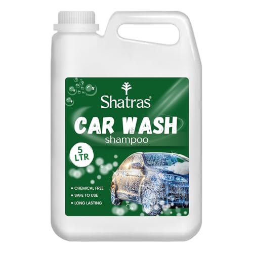 Image of Shatras Car Wash Shampoo - High Foam Car Cleaning Liquid | pH Neutral Formula | Scratch-Free Wash | Deep Cleaning & Extra Shine | Suitable for All Vehicles