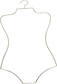 Qianly Lingerie Hanger, Beachwear Coat Dress Clothes Storage Bikini Metal Clothing Rack for Kids Unisex Store Accessories Cloakroom Home, Aureate