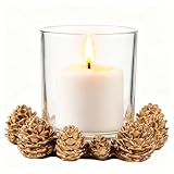 DN DECONATION Christmas Candle Holder Vintage Gold...