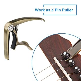 Alnicov Gâchette De Pince De Réglage De Clip De Capo De Guitare Avec Outil D'Extraction De Cheville Pour Guitares… – Image 7