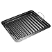 Produktbild Rosepoem Gusseisen Grillplatte, Grillpfanne Kochen, Wendeplatte Gusseisen Pizzaplatte, Gas Grill Zubehör Universal, für Outdoor Camping, 25 * 30 cm