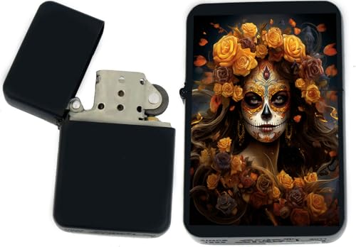 Encendedor a prueba de viento Day of The Dead Suger Skull miniatura 1