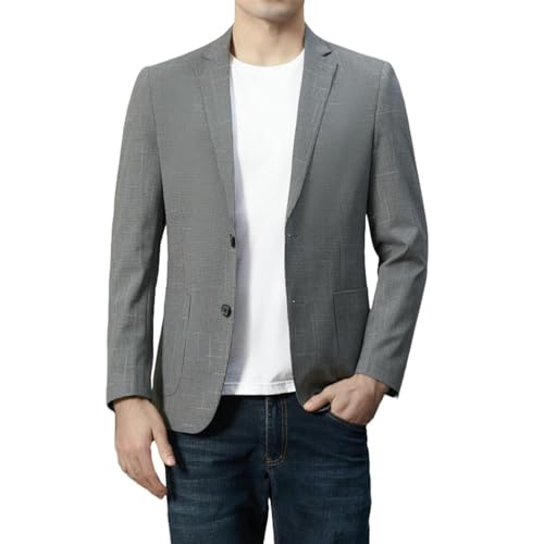 Blazer carreaux homme coupe ajustée veste élégante business décontracté