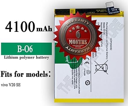 Image of THE BATTERY STORE Original B-06 Battery for V20 SE High Backup Battery with 6 Month Warranty***** (PPP59)