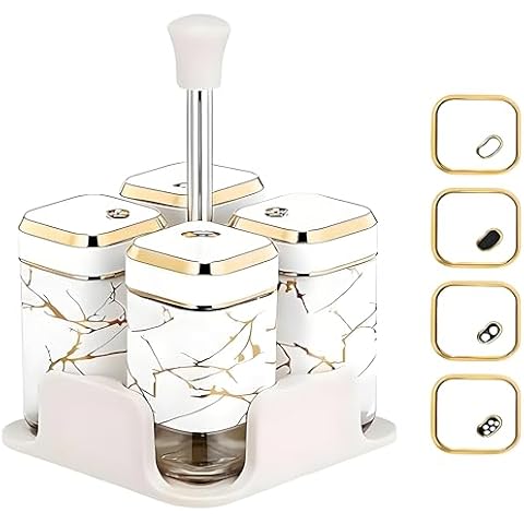 SAEIV 4-Piece Adjustable Spice Organiser Cover