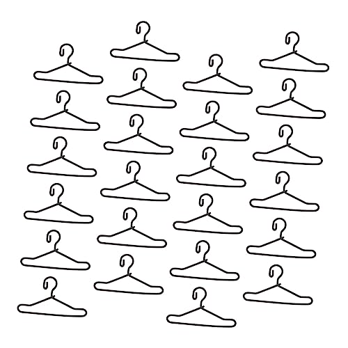 Gogogmee Pcs Doll Metal Clothes Hanger Miniature Hangers for Doll House Tiny for Clothing