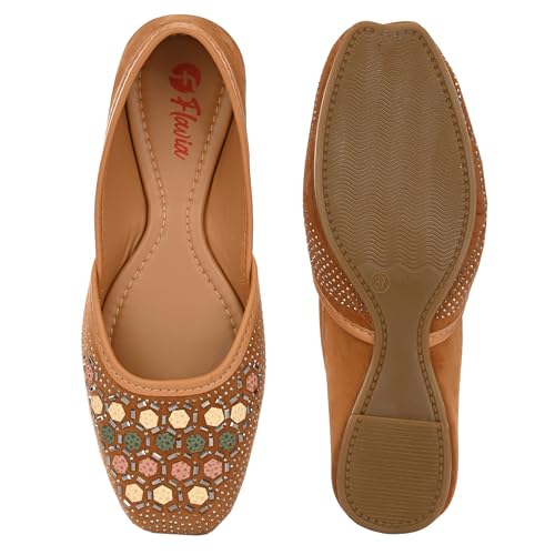 Image of Flavia Womens Flv07 Ballet Flat | Ethnic Shoes | Wedding Footwear | Fashionably Stylish for Everyday wear