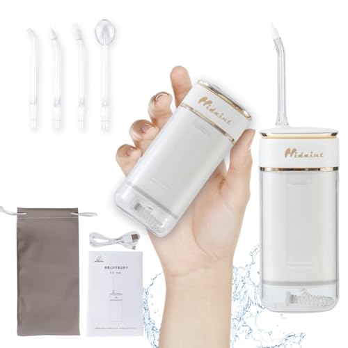 Hidaint Travel Water Flosser Cordless Braces Cleaner Portable mini Water Flosser Oral irrigater Dental Flosser for Kids Adult Gums Care