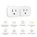 Smart Plug Gosund WiFi Outlet Extender Dual Socket Plugs Works with Alexa Google Home, Schedule and Timer, Control Independently or Together, 10A, No Hub Required, FCC Listed (2 Pack)