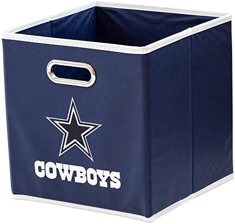 Franklin Sports NFL Storage Bins - Collapsible Cube Container + B...