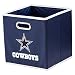 Franklin Sports Dallas Cowboys Collapsible Storage Bin - NFL Folding Cube Storage Container - Fits Bin Organizers - Fabric NFL Team Storage Cubes