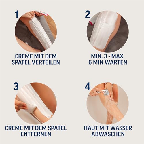 Foto von Veet Pure Haarentfernungscreme für Körper, Arme & Beine - Enthaarungscreme für trockene Haut - Minimum an Inhaltsstoffen & angenehmer Duft - 100 ml
