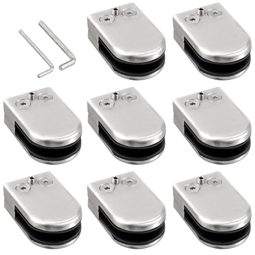 Abrazaderas de vidrio en acero inoxidable 304 con acabado pulido elegante para ventanas 2