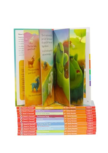 Image of Read It Yourself with Ladybird: Early Readers Level 1: 12 Books Collection Box Set (Cinderella, The Three Billy Goats Gruff, Little Red Hen, The Enormous Turnip, The Fox and the Crow and More)